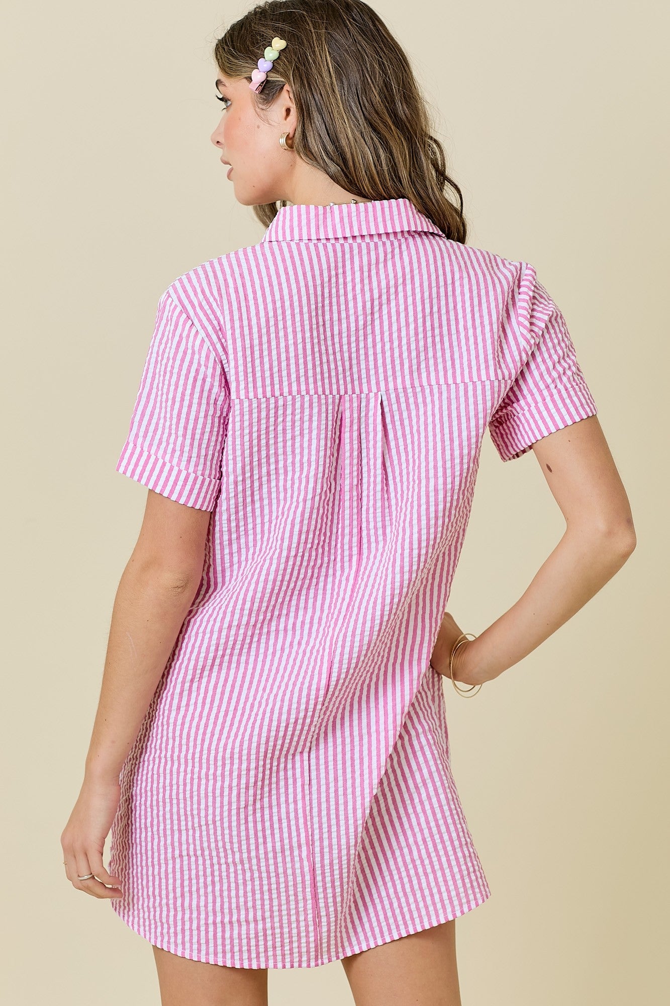 Edie Striped Mini Dress