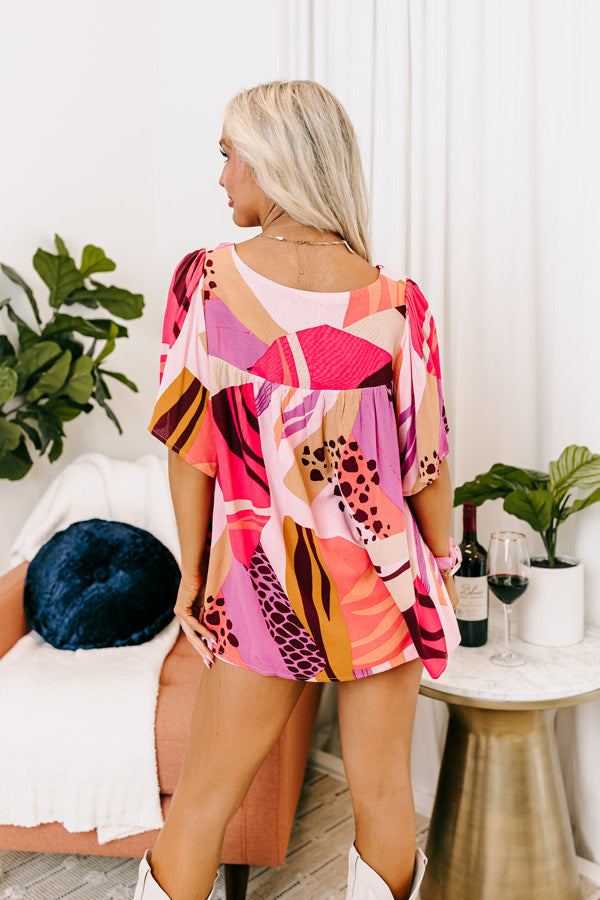 Seeking Sunshine Shift Top In Blush