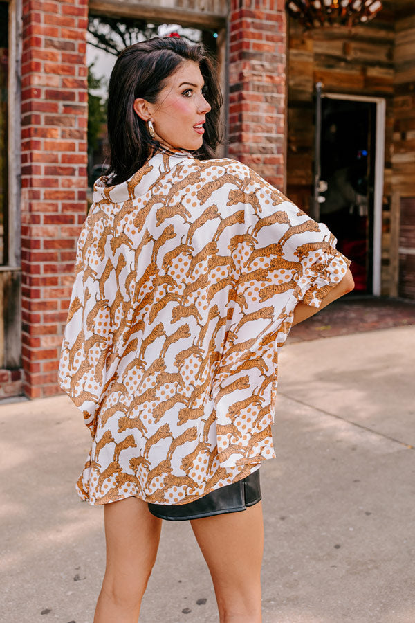 Fiercely In Love Oversized Button Up