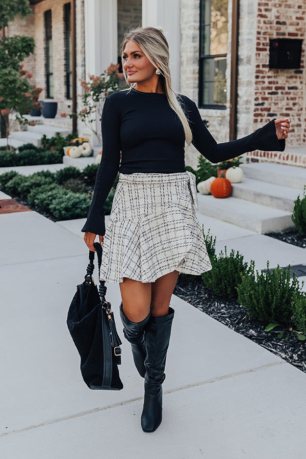 Rare Dream Ribbed Top In Black