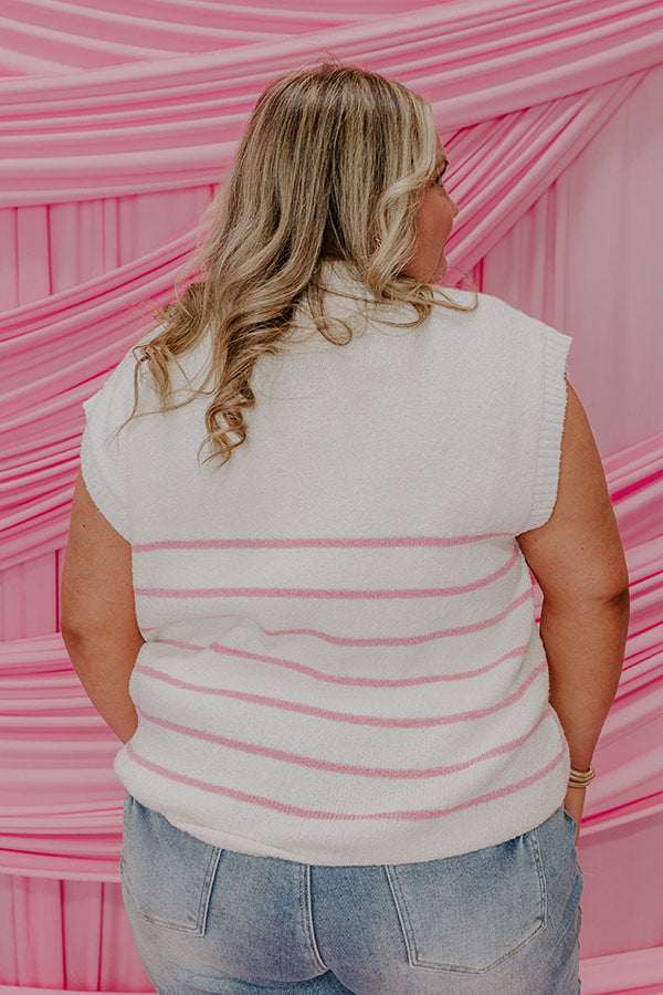 Sweet Treat Stripe Sweater Top Curves