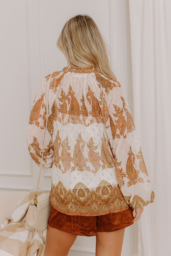 Chic on Fifth Paisley Top