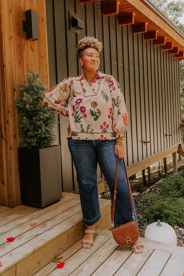 First Pick Floral Top Curves
