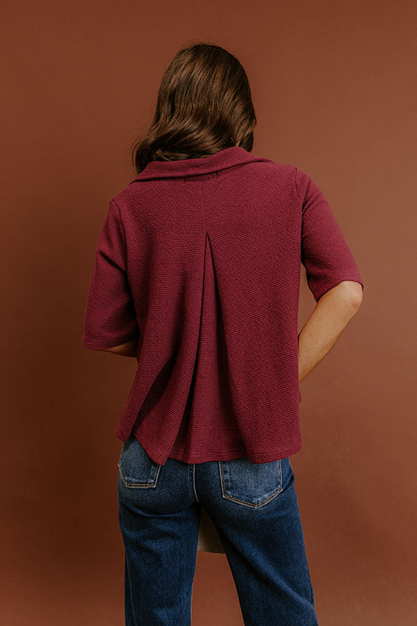 The Fall Edit Waffle Knit Top