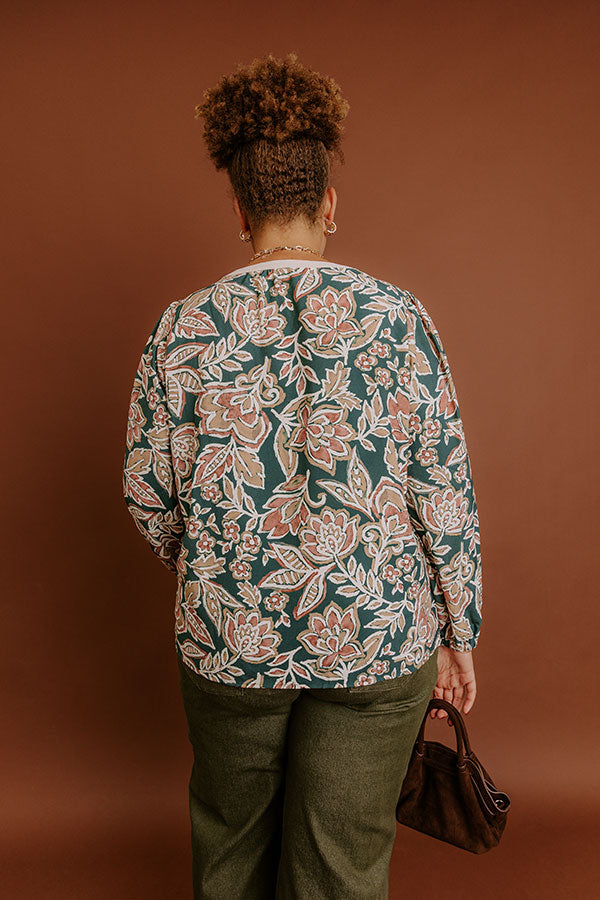 Feeling Dreamy Floral Shift Top Curves