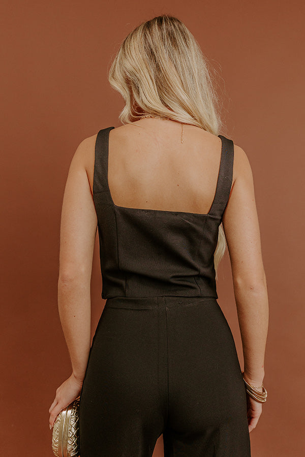 Cocktails First Crop Top