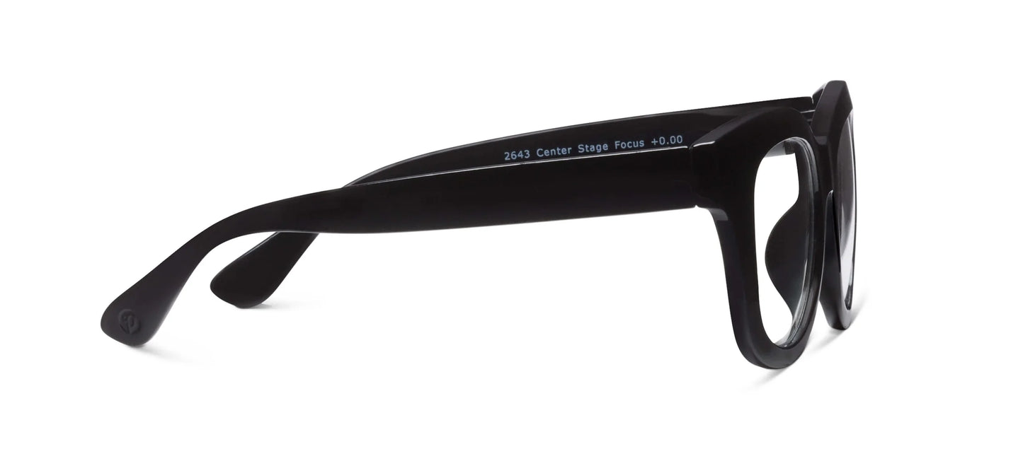 Center Stage Reading Glasses (Black +1.00)