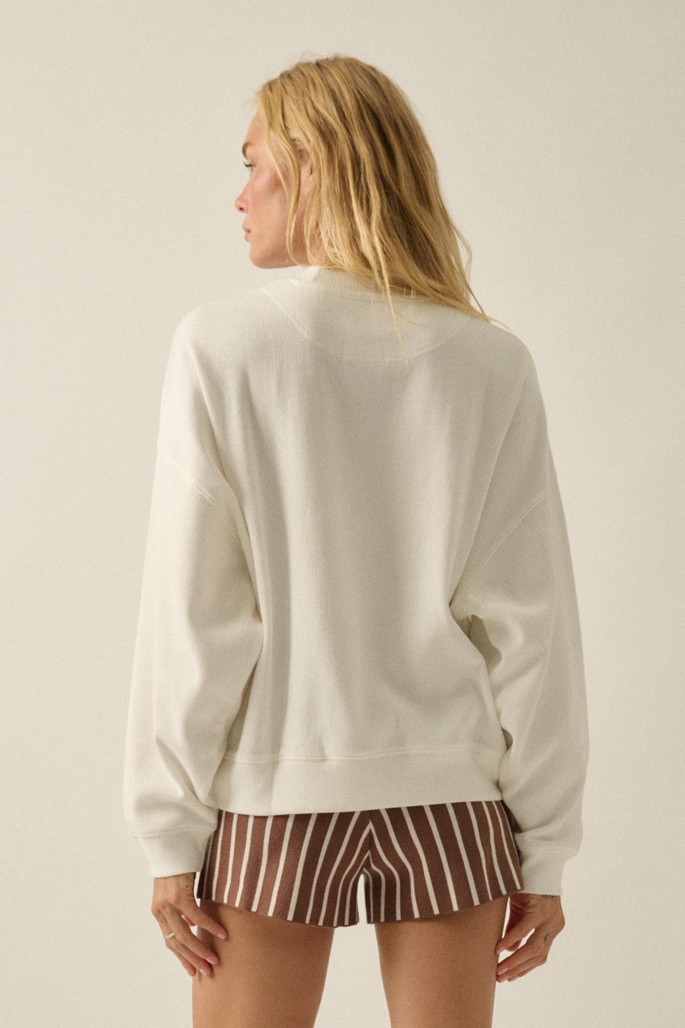 Wander Western Oversize Thermal Graphic Top