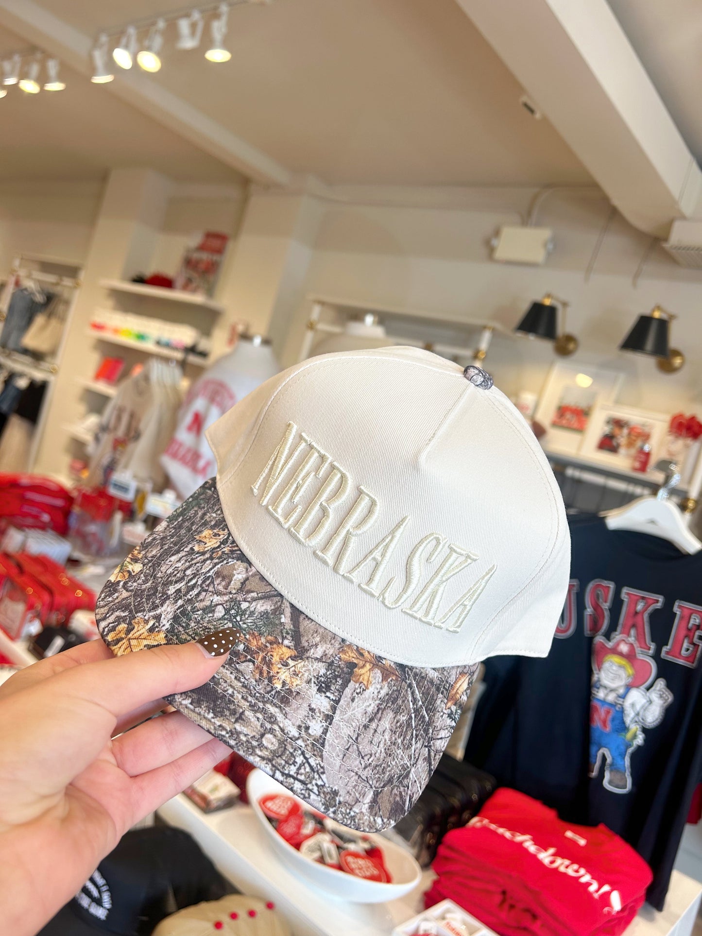 Camo Nebraska Trucker Hat