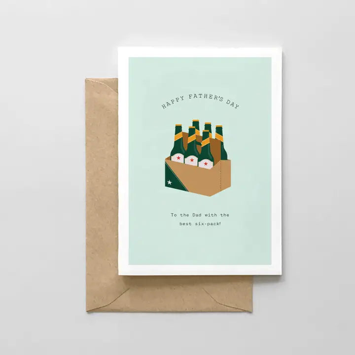 Best Six Pack Dad Card