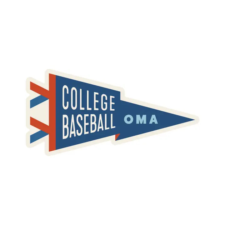 Baseball Pennant Sticker