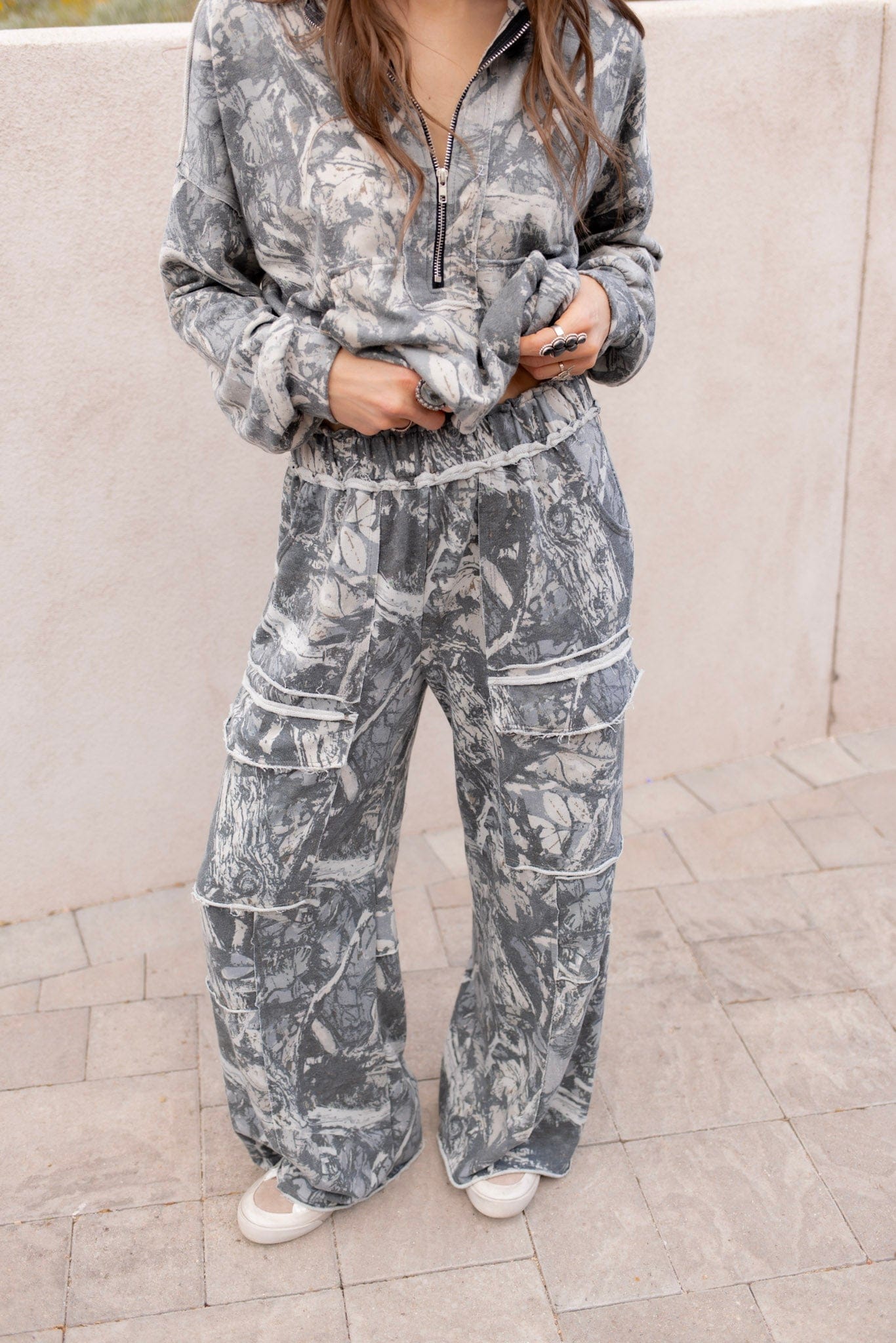 Washed Tree Camo Cargo Pants