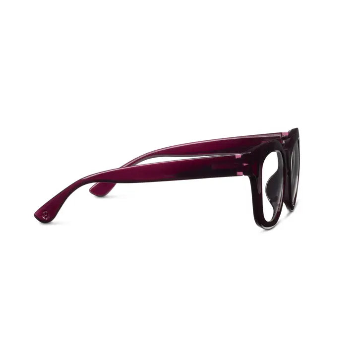 Center Stage Blue Light Glasses (Dark Cherry)
