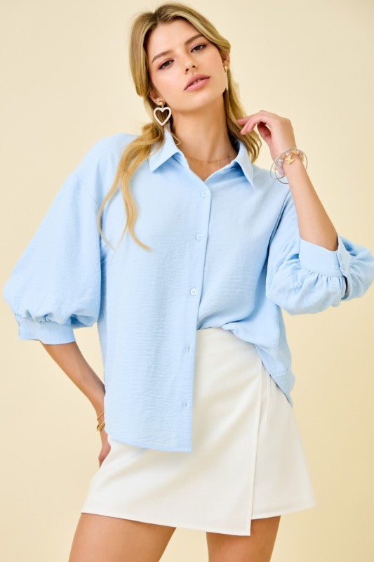 Bright Side Button Top