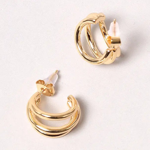 Double Ring Hoops