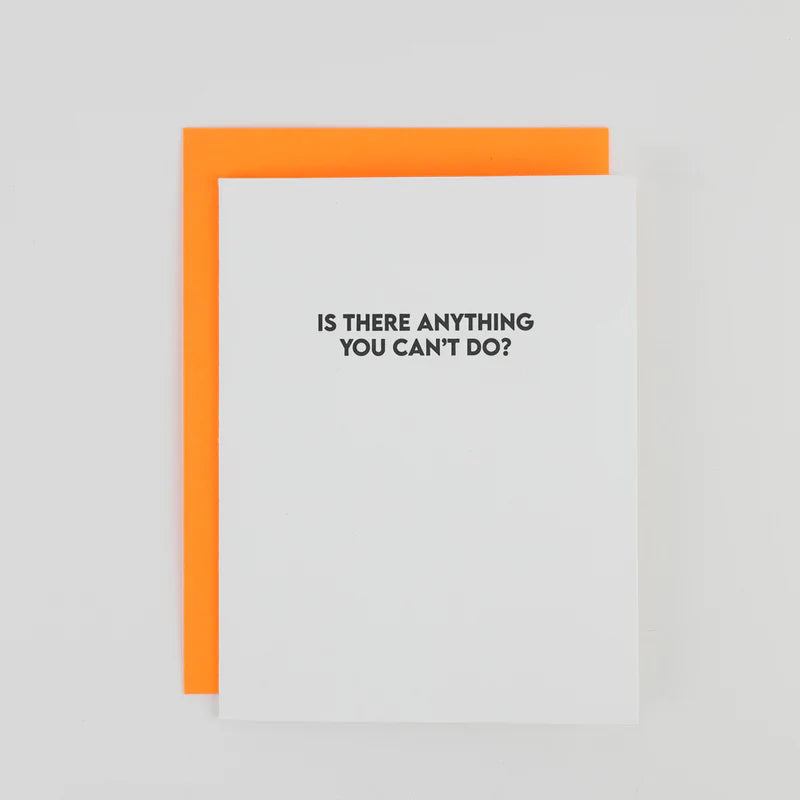 Anything You Can't Do Card