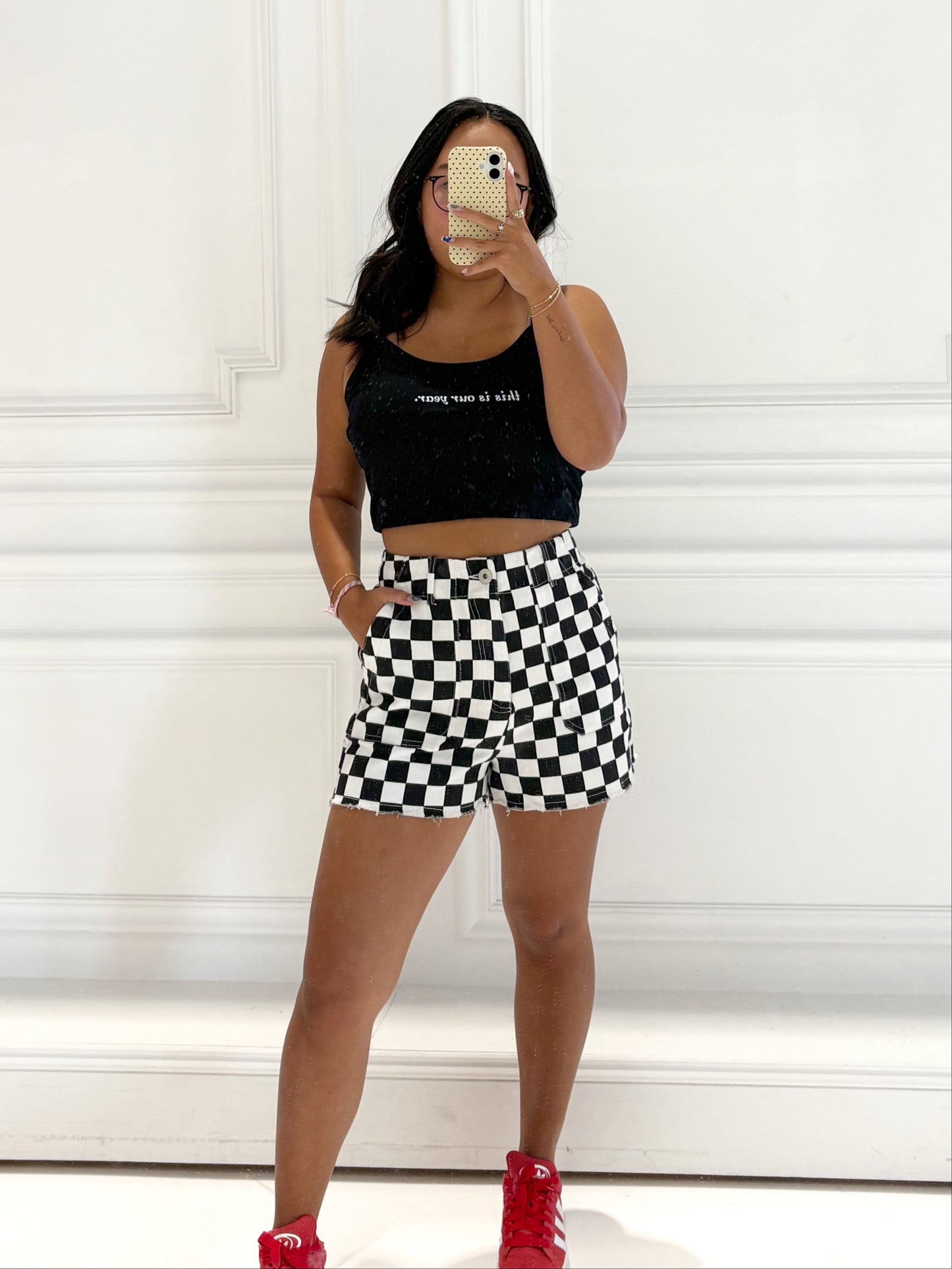 Checkmate Denim Shorts
