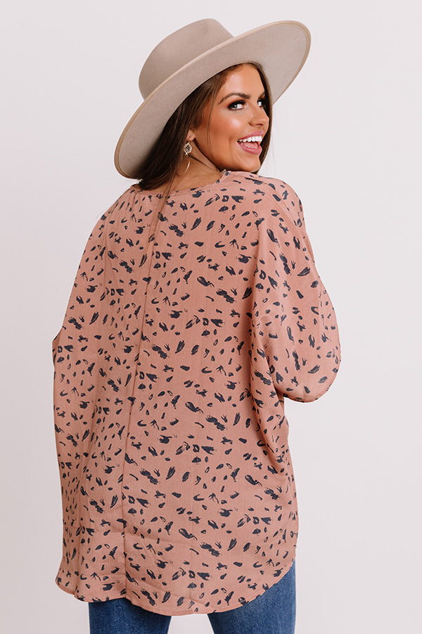 Pretty In Portland Shift Top In Blush
