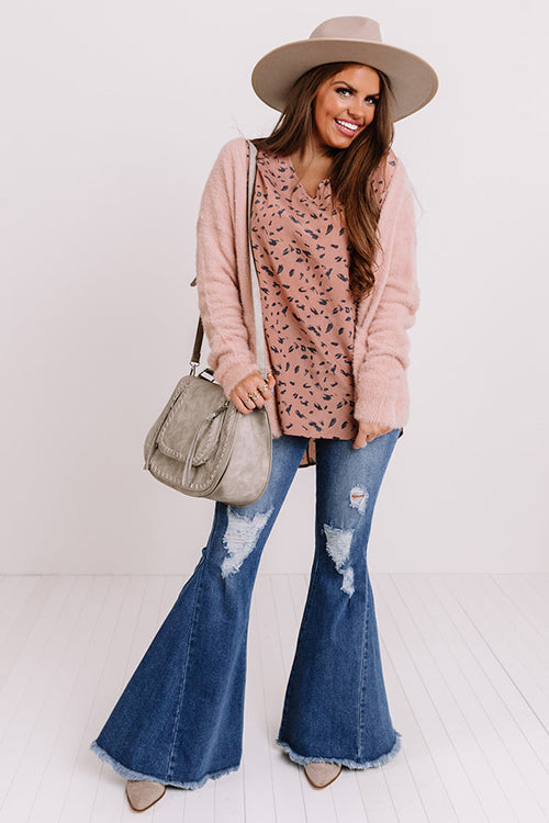 Pretty In Portland Shift Top In Blush