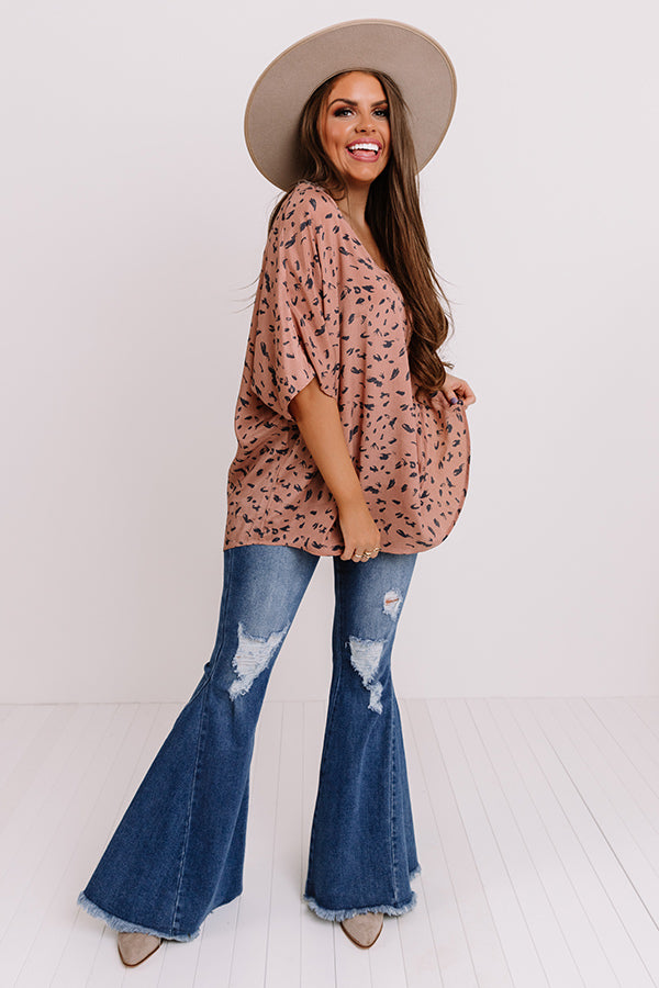 Pretty In Portland Shift Top In Blush
