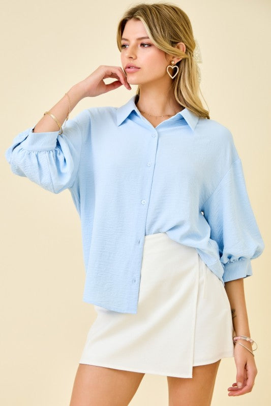Bright Side Button Top