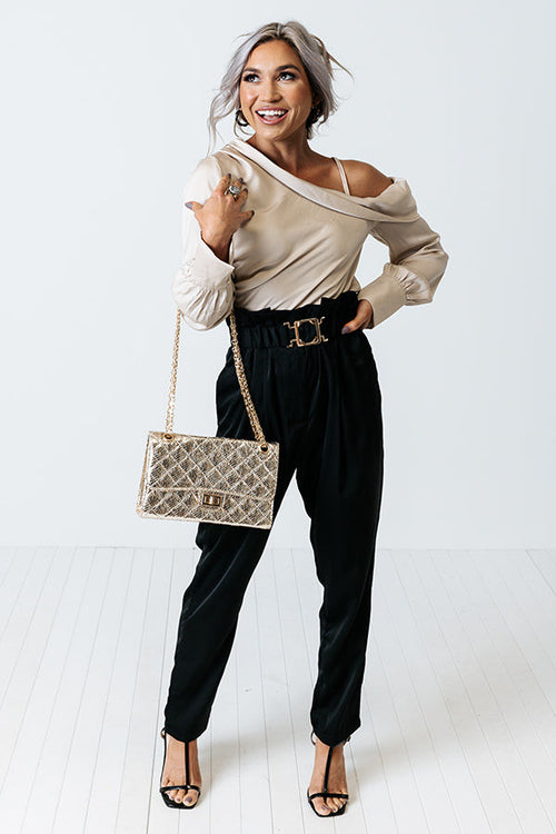 Call The Paparazzi Top In Champagne