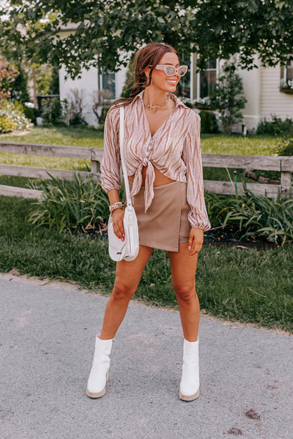 City On Speed Dial Chiffon Top