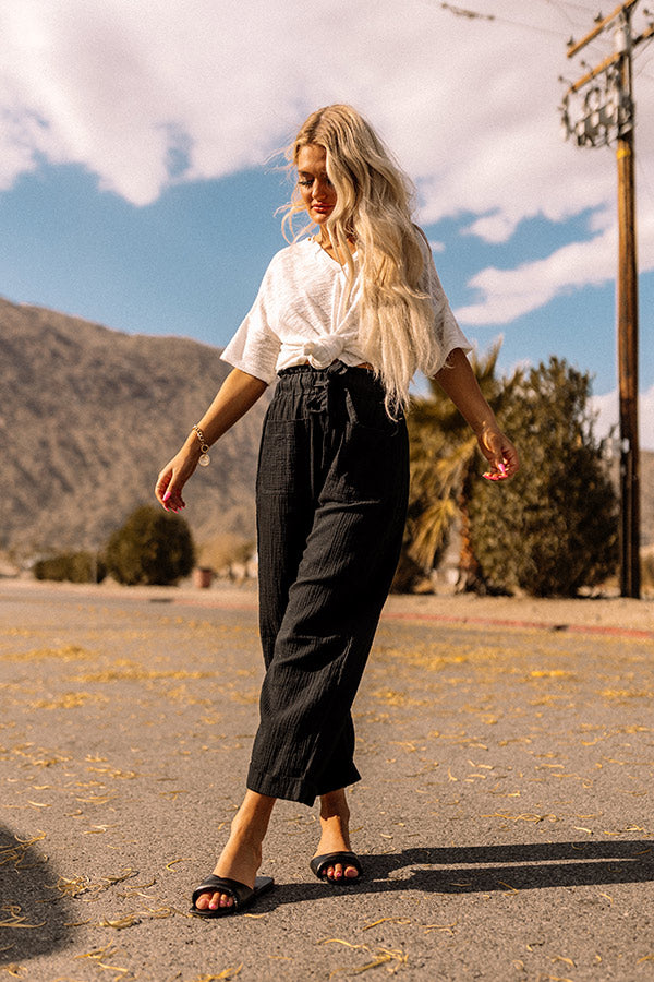 Cape Cod Nights Knit Top In White