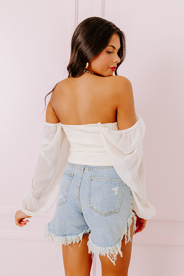 Dress Rehearsal Top in Cream