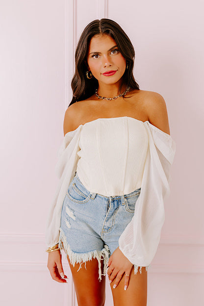 Dress Rehearsal Top in Cream