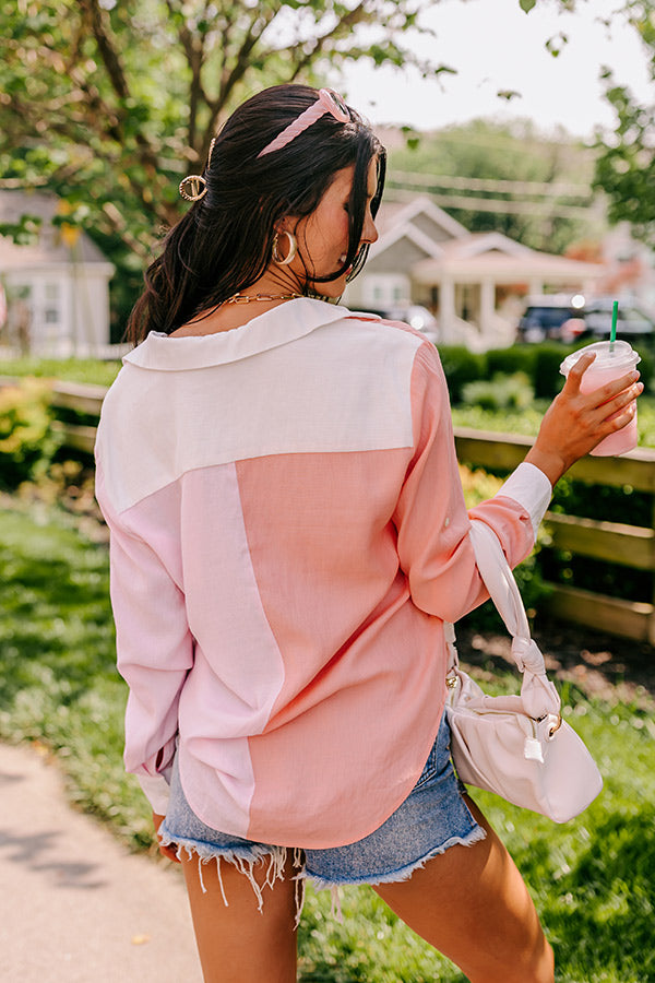 Maine Way Color Block Button Up