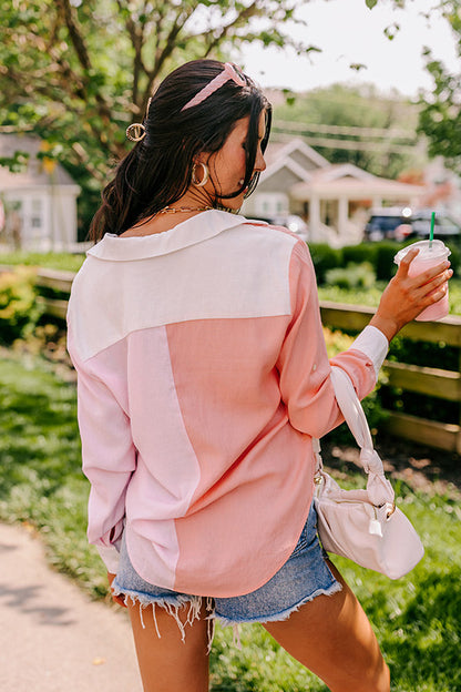 Maine Way Color Block Button Up