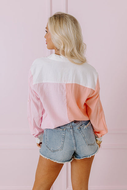 Maine Way Color Block Button Up