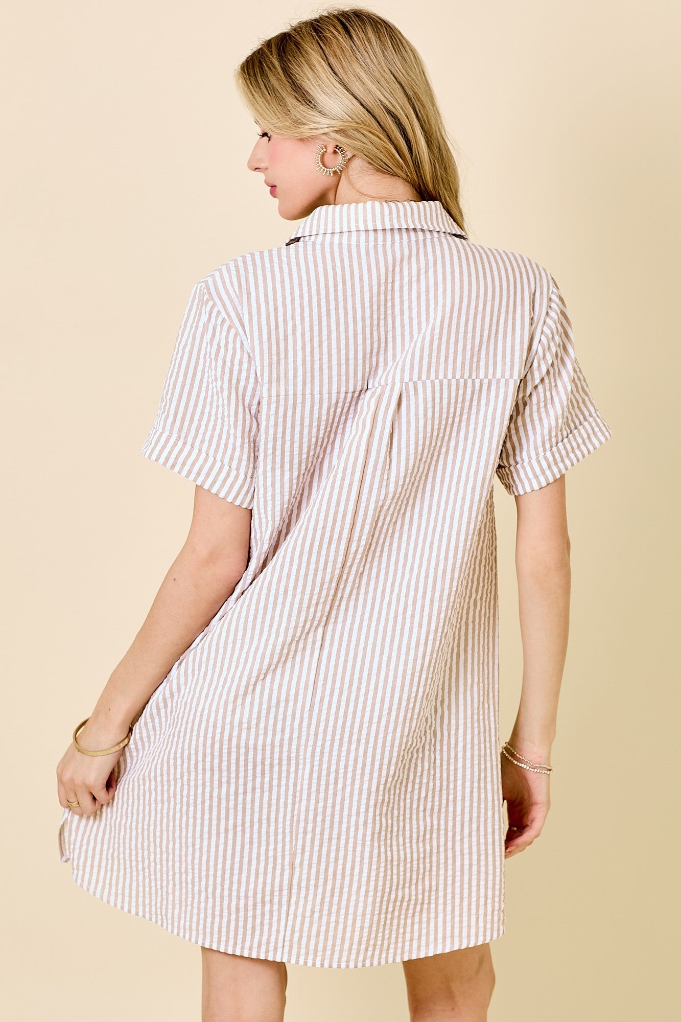 Edie Striped Mini Dress