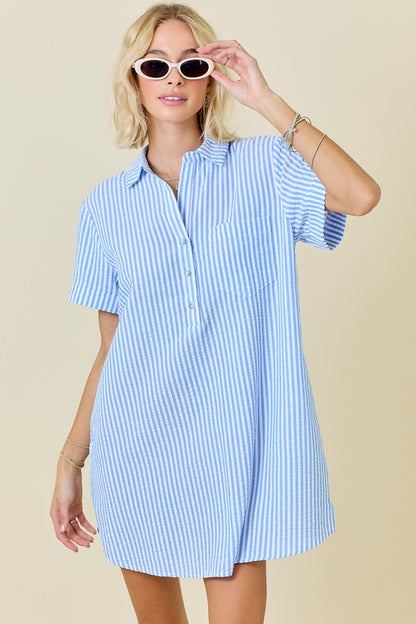 Edie Striped Mini Dress