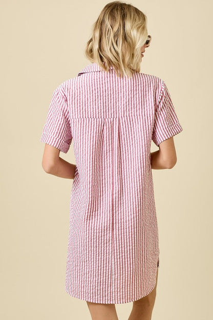 Edie Striped Mini Dress