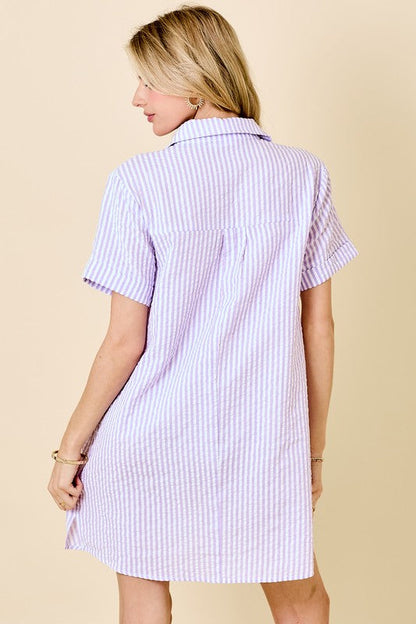 Edie Striped Mini Dress