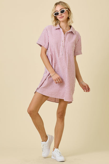 Edie Striped Mini Dress