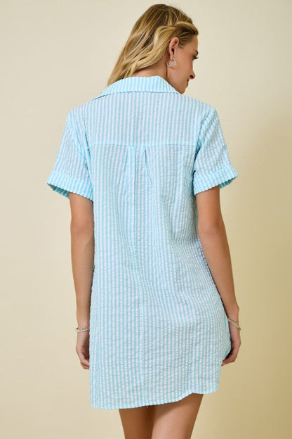 Edie Striped Mini Dress