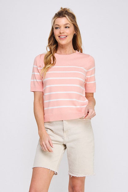 Charley Striped Knit Top