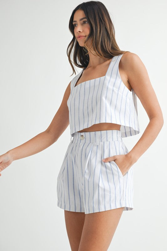 Capri Striped Shorts