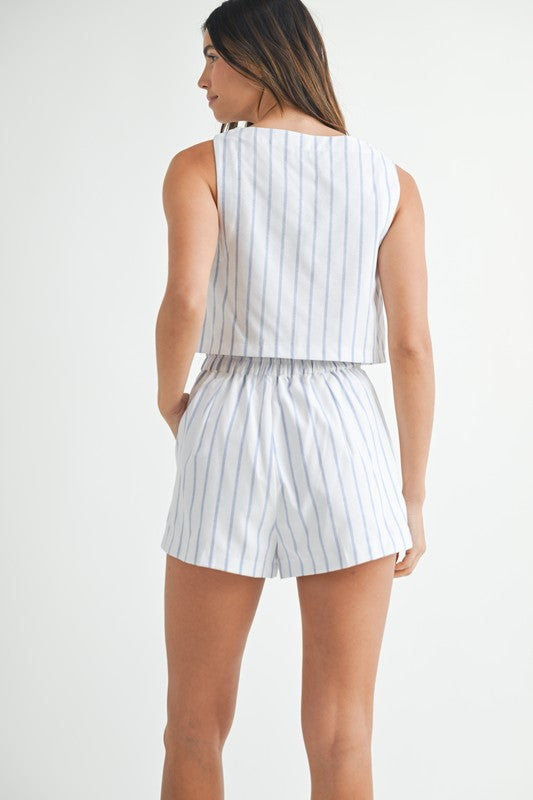 Capri Striped Crop Top