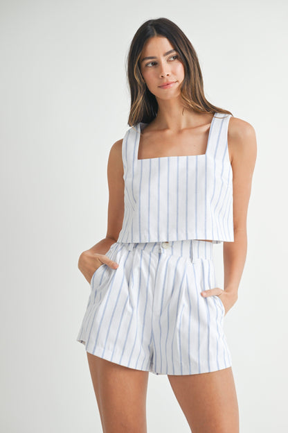Capri Striped Shorts