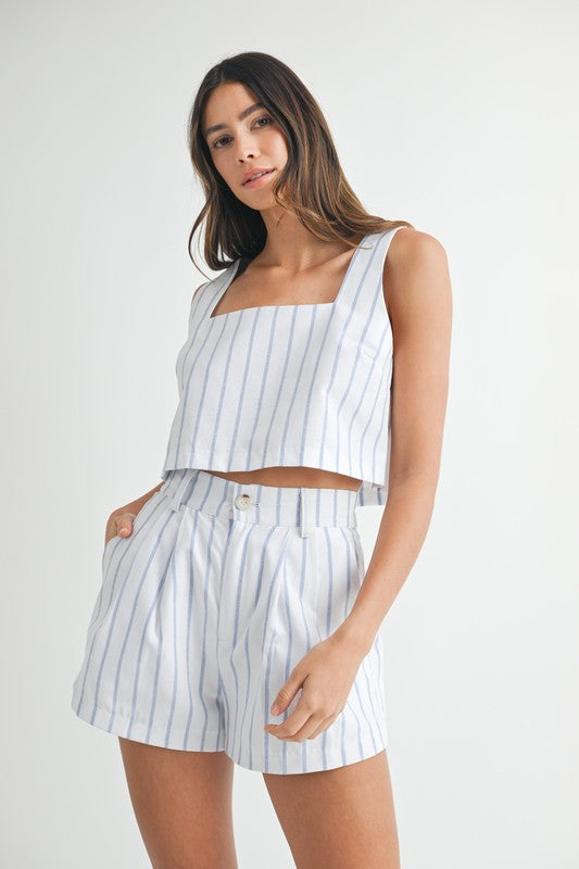 Capri Striped Crop Top