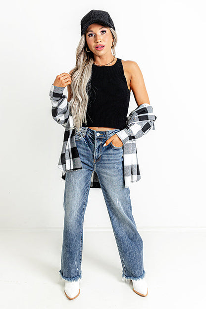 Express It Out Sculpt Top In Black