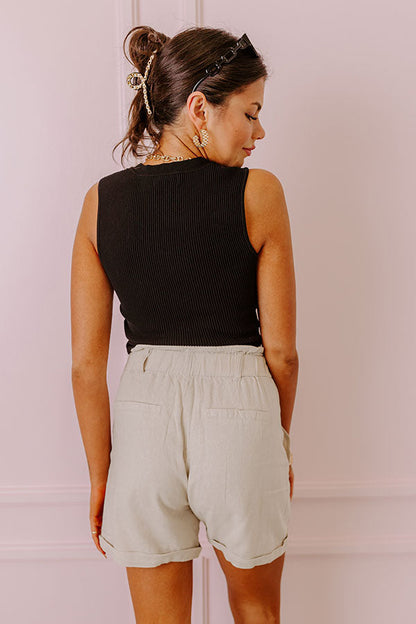 Copy That Sculpt Ribbed Top In Black