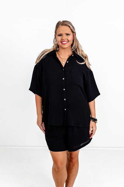 Chill Touch Button Up Top Curves