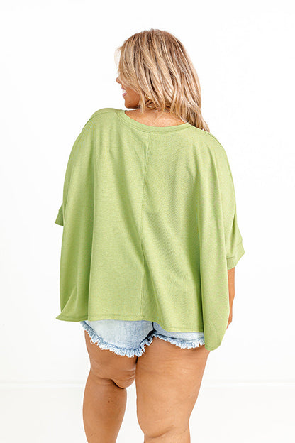 One Way Ticket Shift Top in Lime Punch Curves