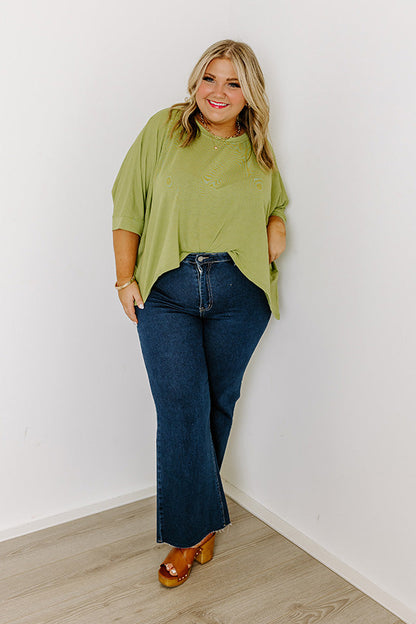 One Way Ticket Shift Top in Lime Punch Curves