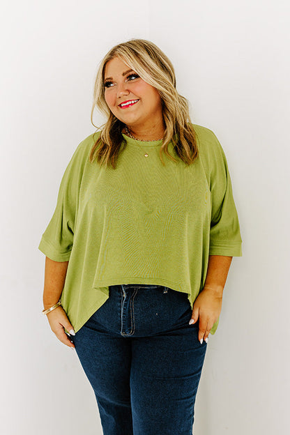 One Way Ticket Shift Top in Lime Punch Curves